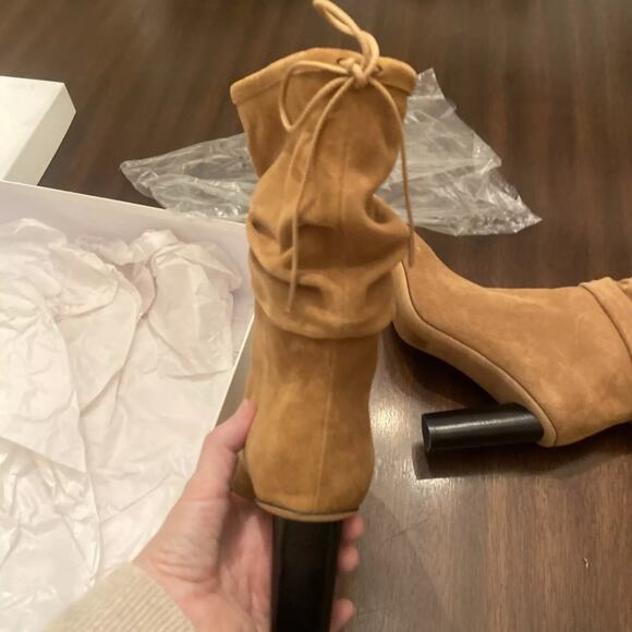 🔥🔥FIRE SALE 🔥🔥IRO Women's Tan Suede Heeled Boots, 9 - Picture 7 of 10